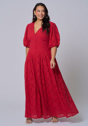 Sophia Broderie Maxi Dress