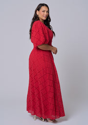Sophia Broderie Maxi Dress