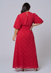 Sophia Broderie Maxi Dress