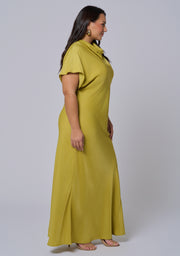 Afterglow Satin Midi Dress