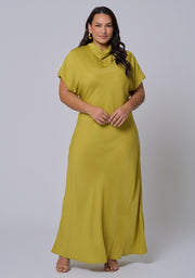 Afterglow Satin Midi Dress