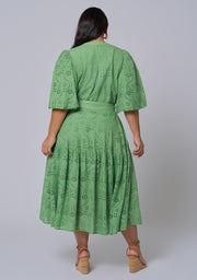 Juno Broderie Midi Dress
