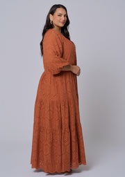 Giselle Broderie Maxi Dress