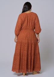 Giselle Broderie Maxi Dress