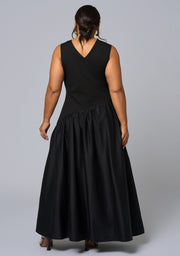 Steel Rose Maxi Dress