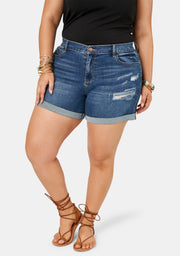 Lorili Distressed Denim Short