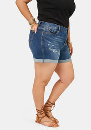 Lorili Distressed Denim Short