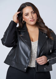 Rowdy PU Biker Jacket