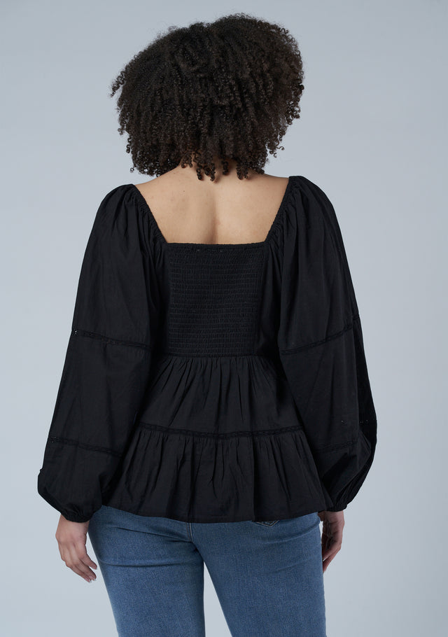 Wander On Embroidered Top
