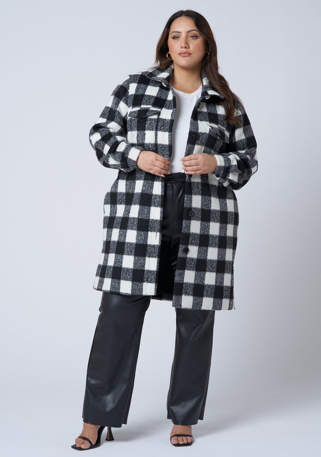Zola Check Shacket