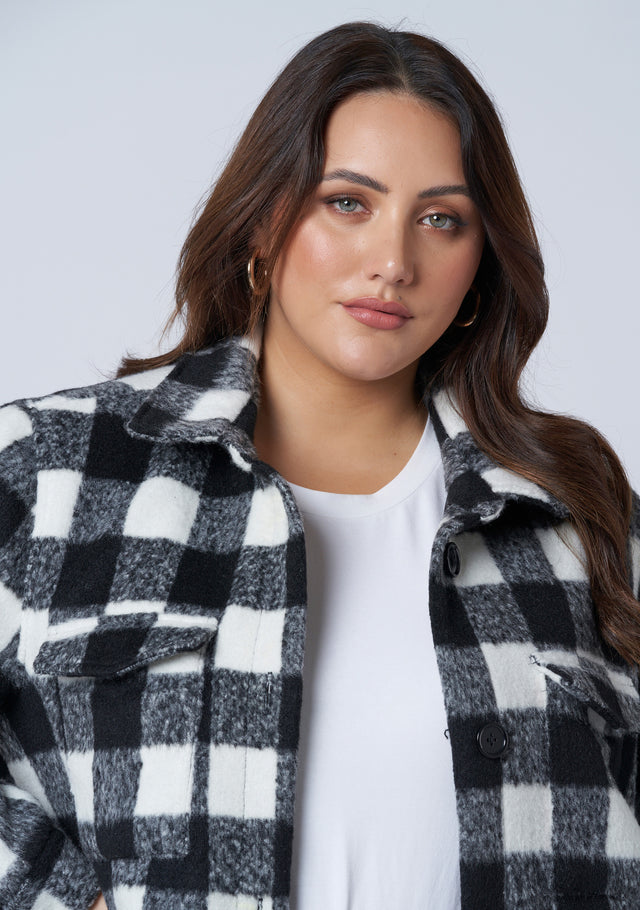Zola Check Shacket