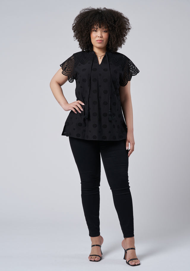 Madison Broderie Blouse