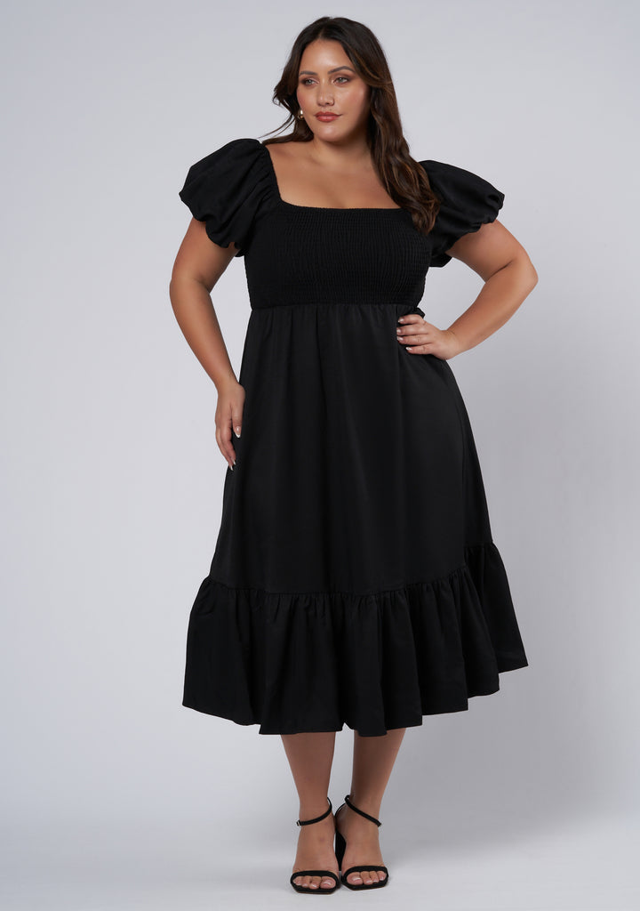 Buy Electric Feel Midi Dress by PINK DUSK online - Curve Project