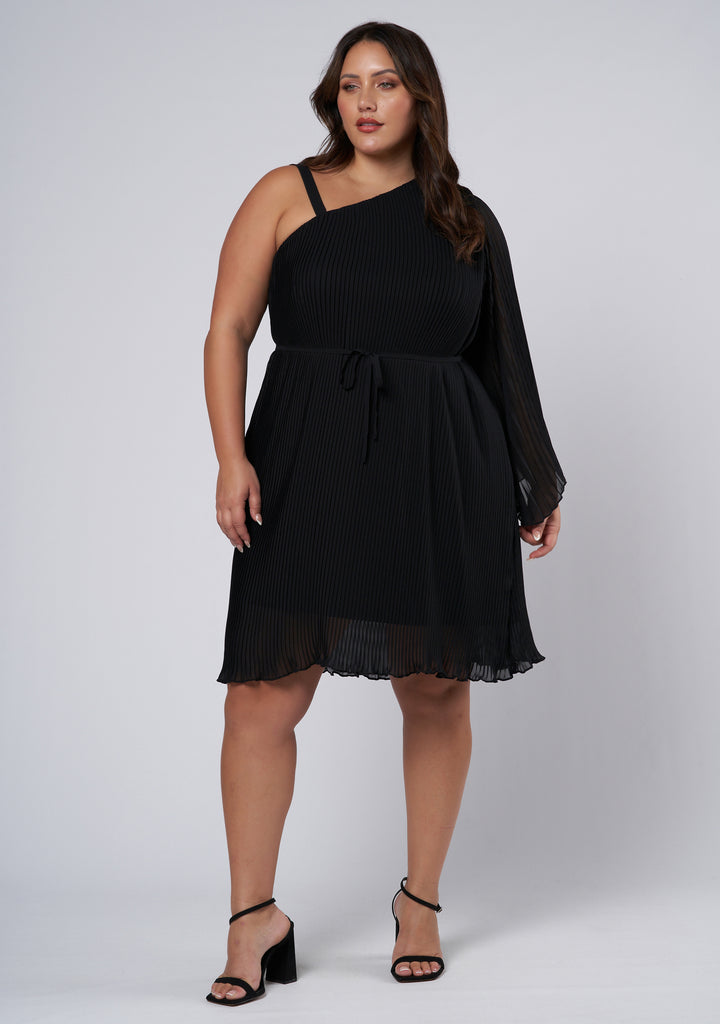 Buy Allure Pleated Mini Dress by PINK DUSK online - Curve Project