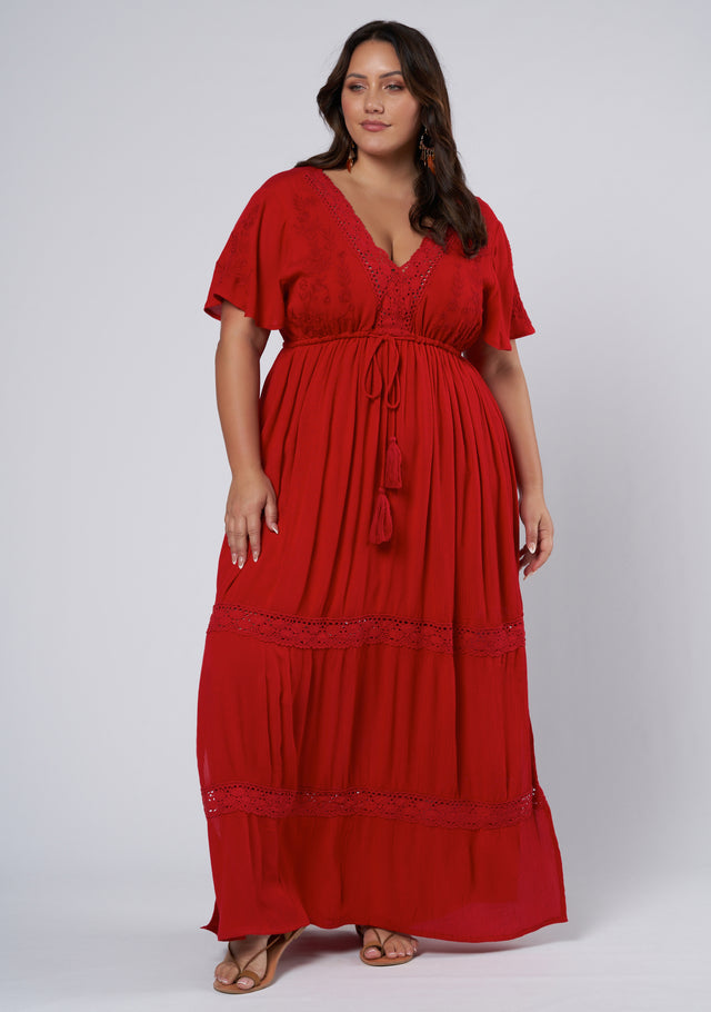Floating Clouds Maxi Dress