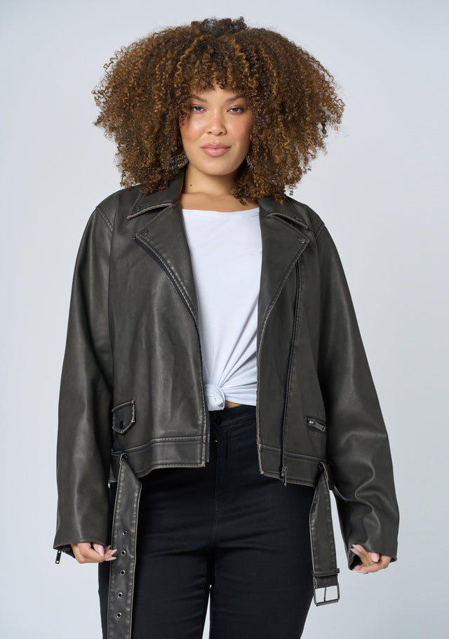 See the Light Vegan Biker Jacket