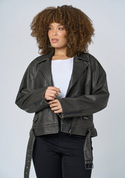 See the Light Vegan Biker Jacket