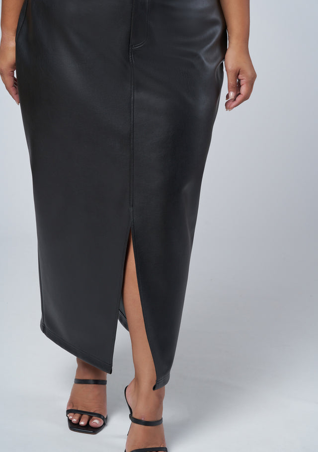Uppercut Zip Midi Skirt