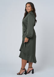 Girl Crush Satin Wrap Dress