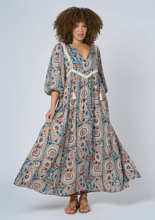 Aqua Breeze Maxi Dress