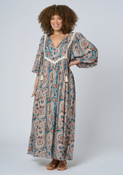 Aqua Breeze Maxi Dress