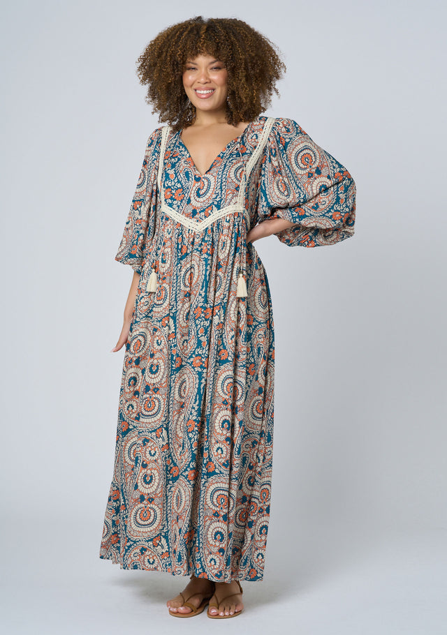 Aqua Breeze Maxi Dress