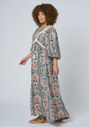 Aqua Breeze Maxi Dress