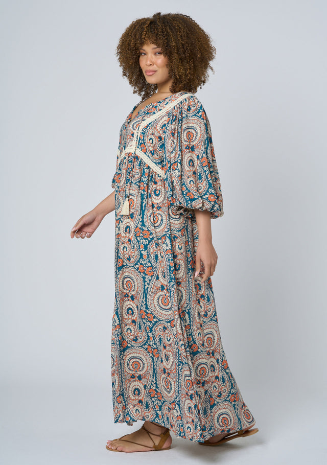 Aqua Breeze Maxi Dress