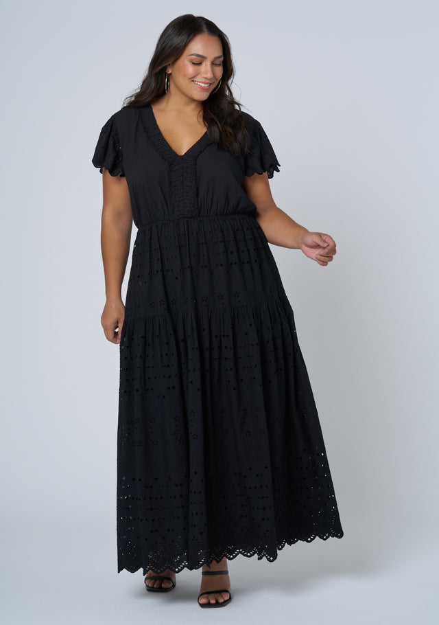 Allegra Broderie Maxi Dress