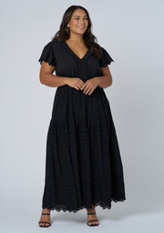 Allegra Broderie Maxi Dress