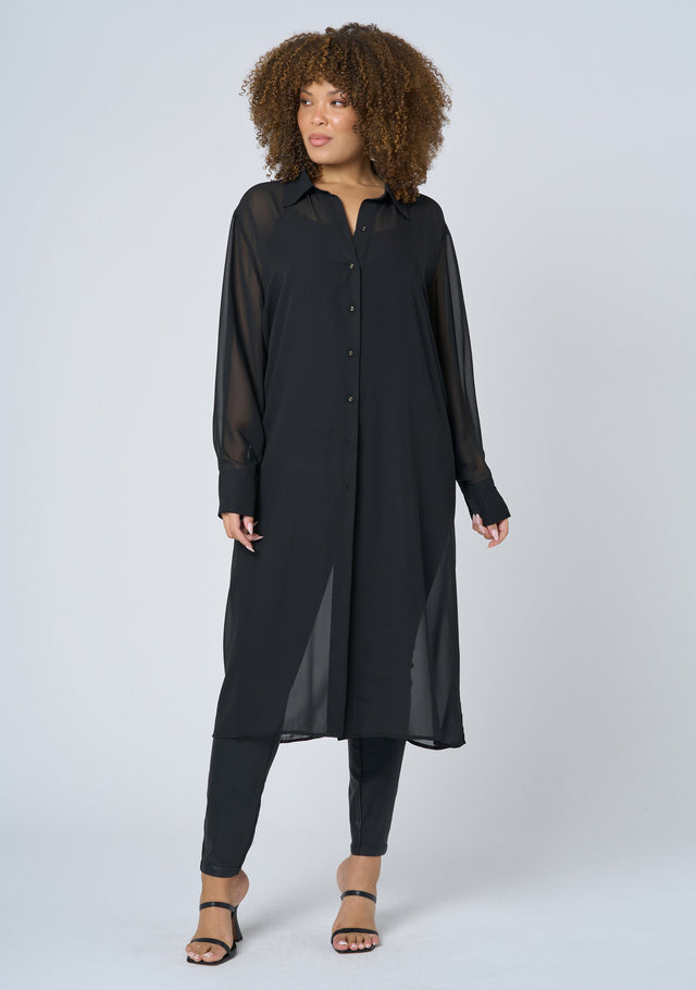 Electric Voltage Maxi Shirt Dress