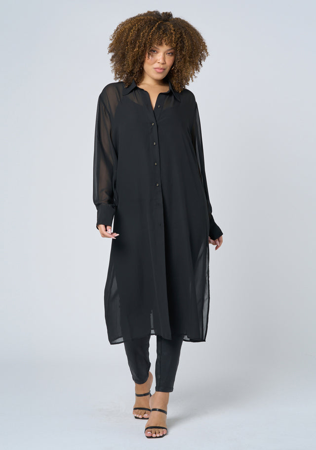 Electric Voltage Maxi Shirt Dress