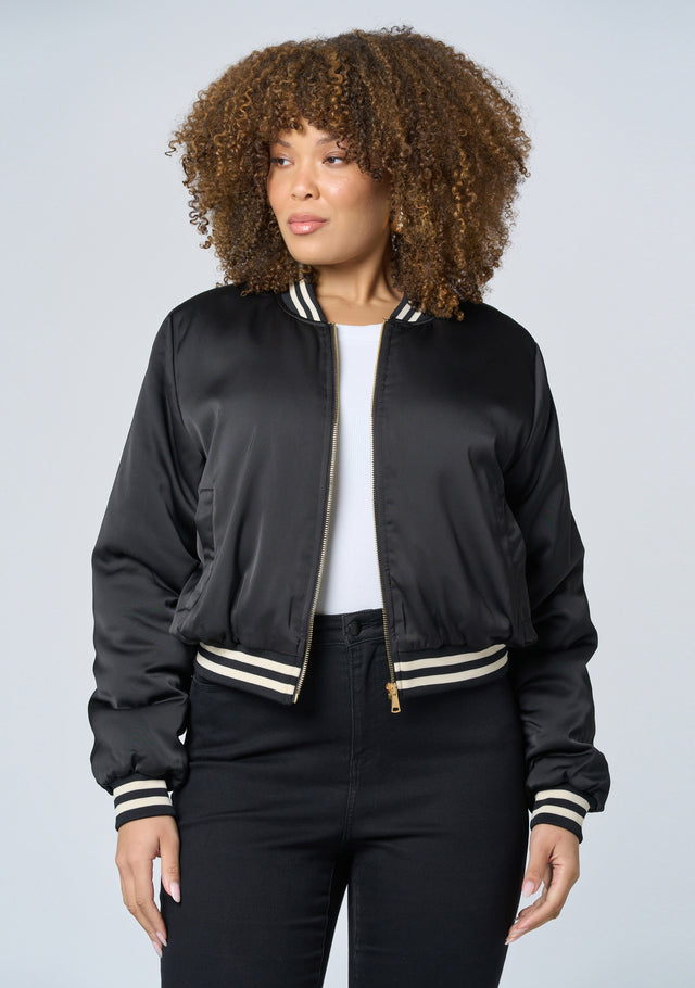 Force Of Nature Satin Bomber