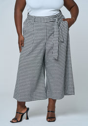 Under Pressure Gingham Wide Leg Pant