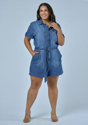 Lily Denim Romper