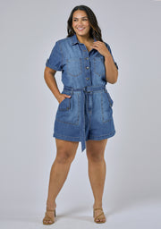 Lily Denim Romper