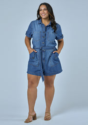 Lily Denim Romper