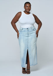 Hype Denim Maxi Skirt