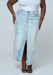 Hype Denim Maxi Skirt