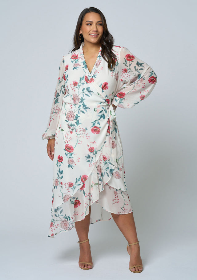 Tiffany Wrap Midi Dress