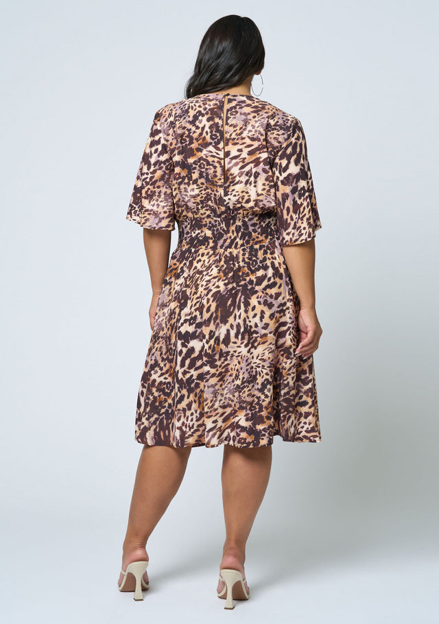 Nelly Flutter Sleeve Dress