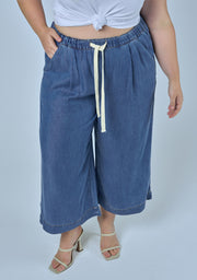 Cleo Chambray Crop Pant