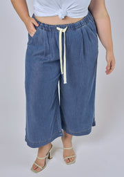 Cleo Chambray Crop Pant