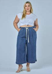 Cleo Chambray Crop Pant