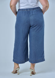 Cleo Chambray Crop Pant