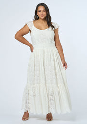 Florence Embroidered Lace Maxi Dress