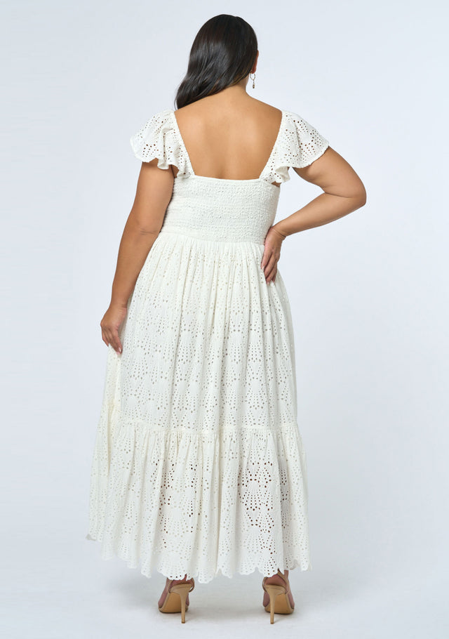 Florence Embroidered Lace Maxi Dress