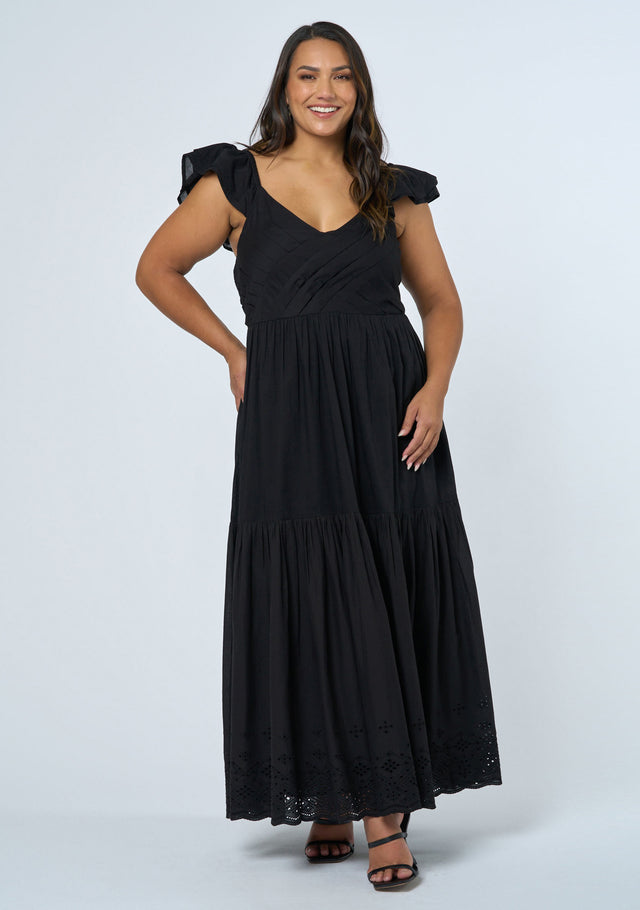 Georgie Broderie Maxi Dress