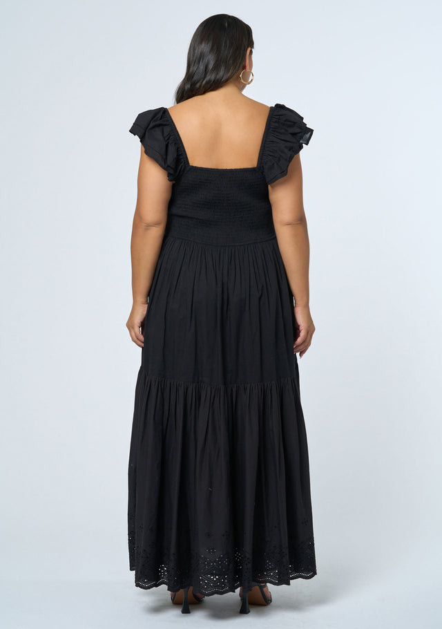 Georgie Broderie Maxi Dress