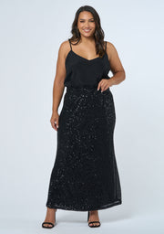 Seducer Sequin Maxi Skirt